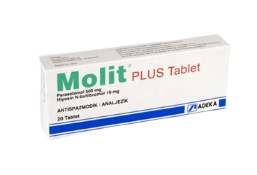 MOLIT PLUS 10 MG/500 MG TABLET (20 TABLET)
